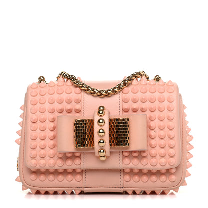 Christian Louboutin Calfskin Spiked Sweety Charity Crossbody Bag Jupon Pink 1 of 11