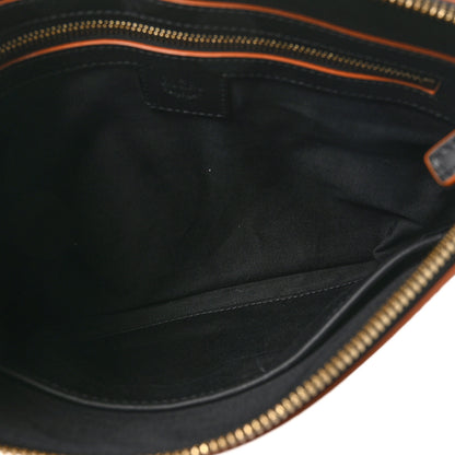 MCM Calfskin Monogram Klara Crossbody Pouch Black 5 of 11