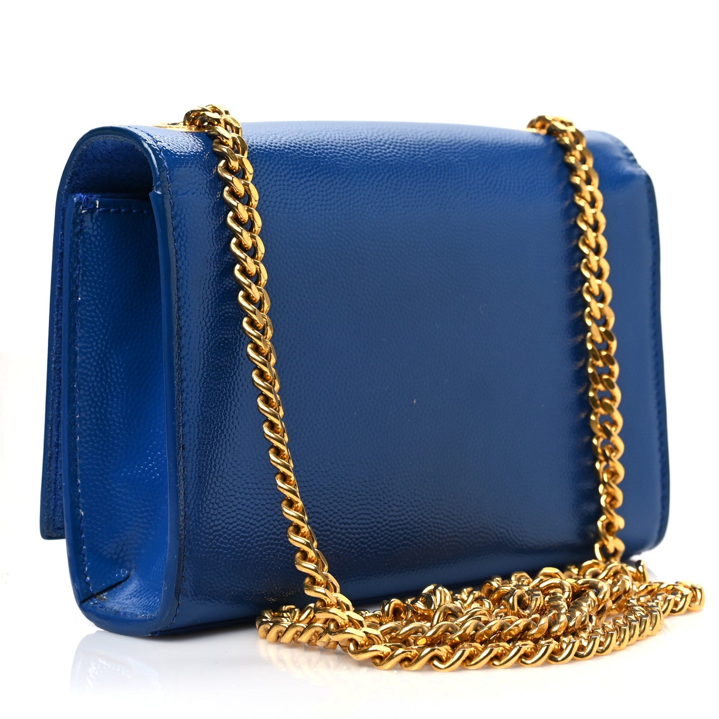 Grain De Poudre Small Classic Monogram Kate Satchel Royal Blue