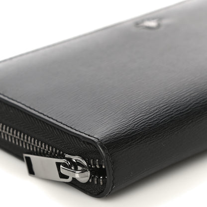 Christian Dior Calfskin Bee Zip Around Wallet Black 8 of 9