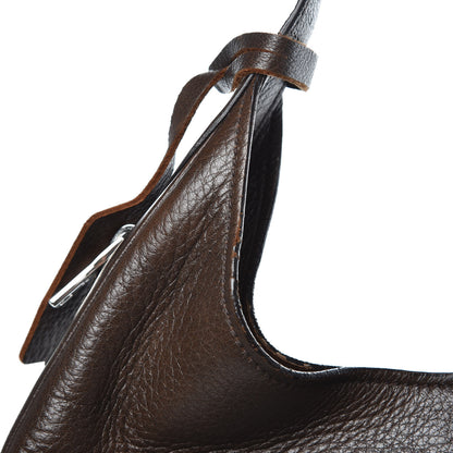 Prada Cervo Deerskin Zipper Detail Hobo Bruciato 11 of 11
