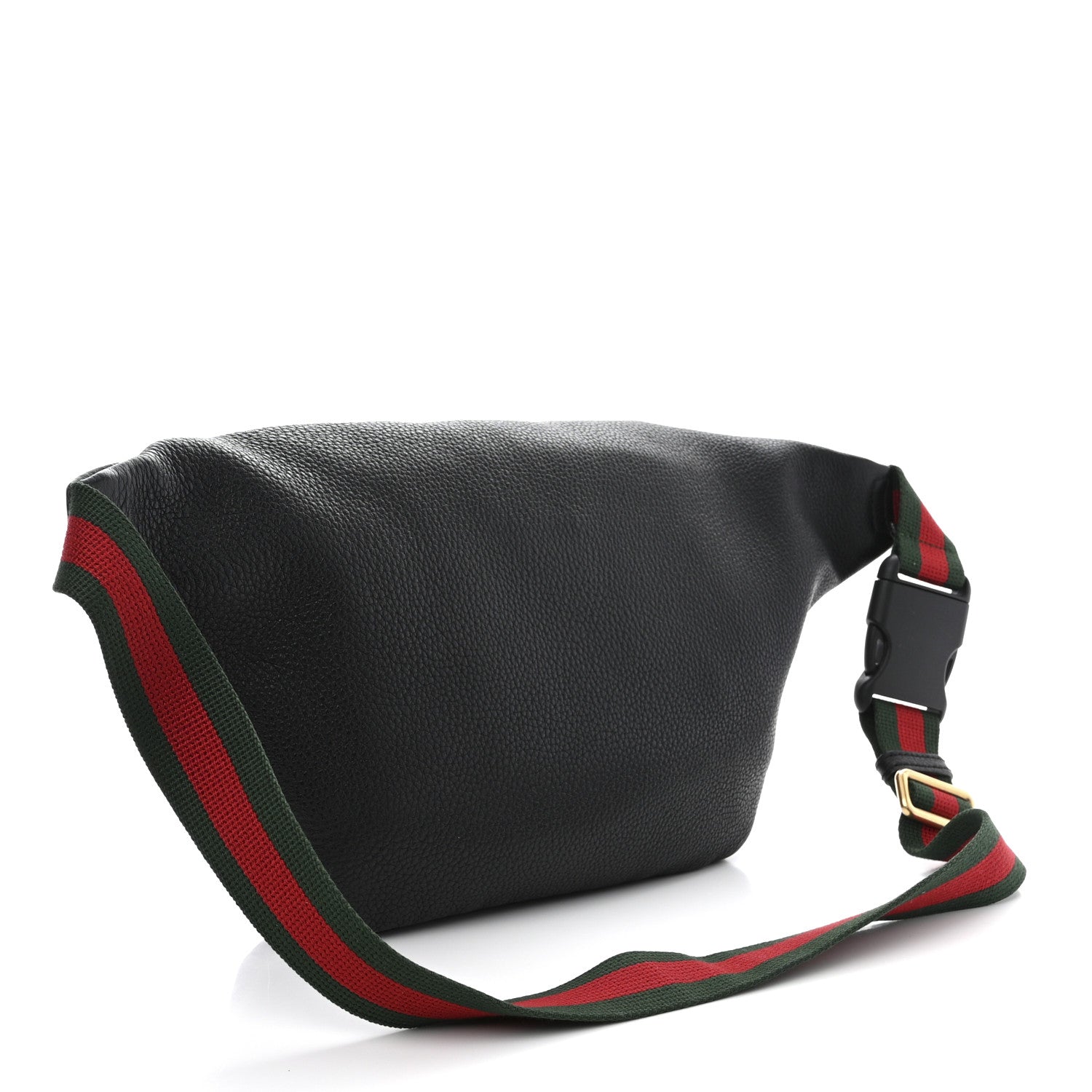 Gucci Grained Calfskin Logo Belt Bag Black 3 of 10