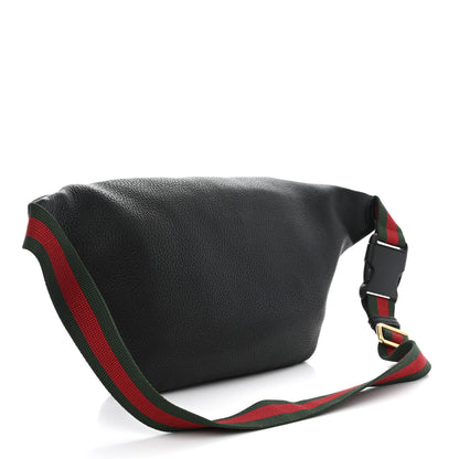 Gucci Grained Calfskin Logo Belt Bag Black 3 of 10