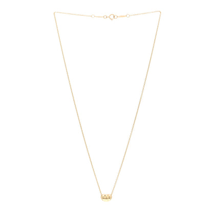 Tiffany 18K Yellow Gold 9mm Elsa Peretti Bean Pendant Necklace 3 of 4