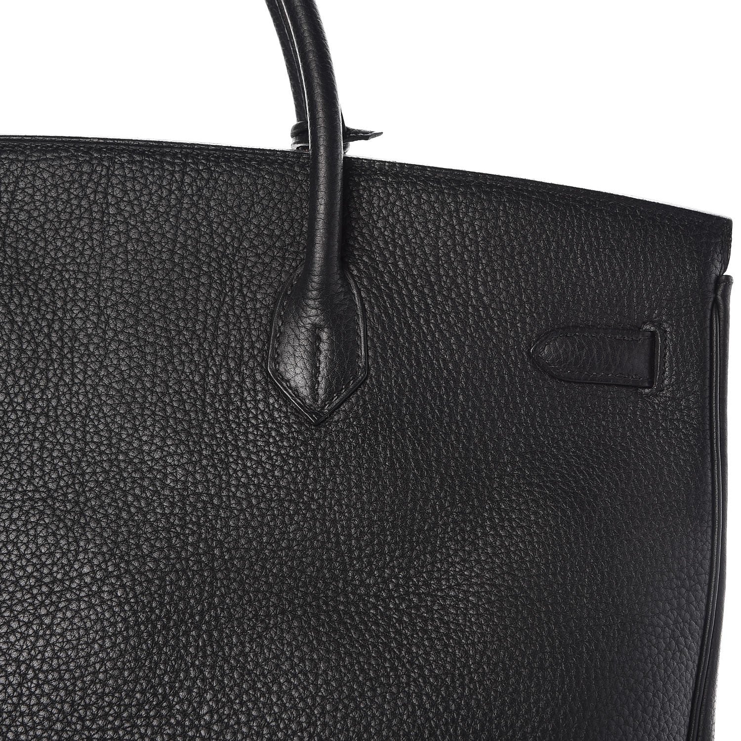 Hermes Taurillon Clemence Birkin 40 Black 29 of 36