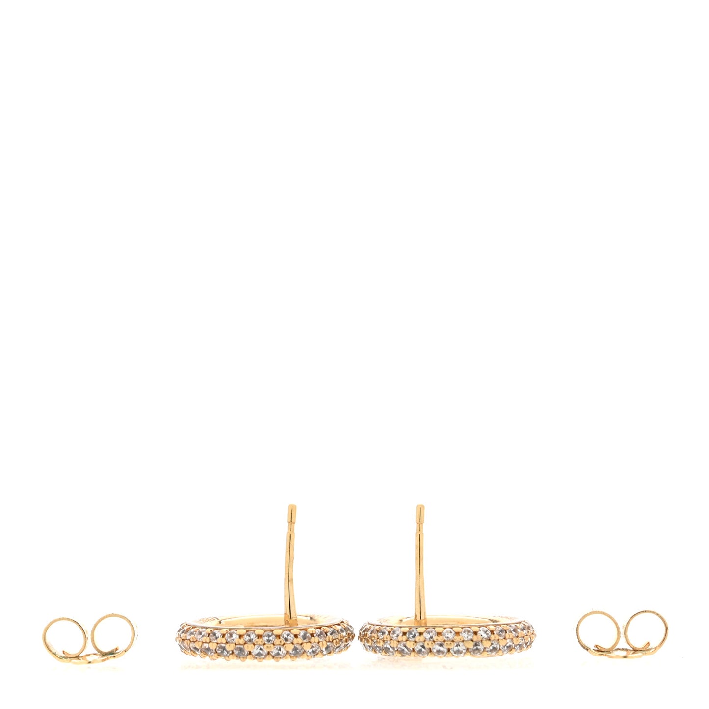 Metal Crystal Louise By Night Earrings Gold