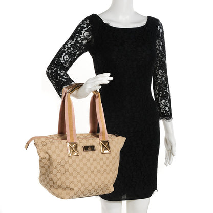 Gucci GG Monogram Medium Web Handle Bucket Tote 2 of 9
