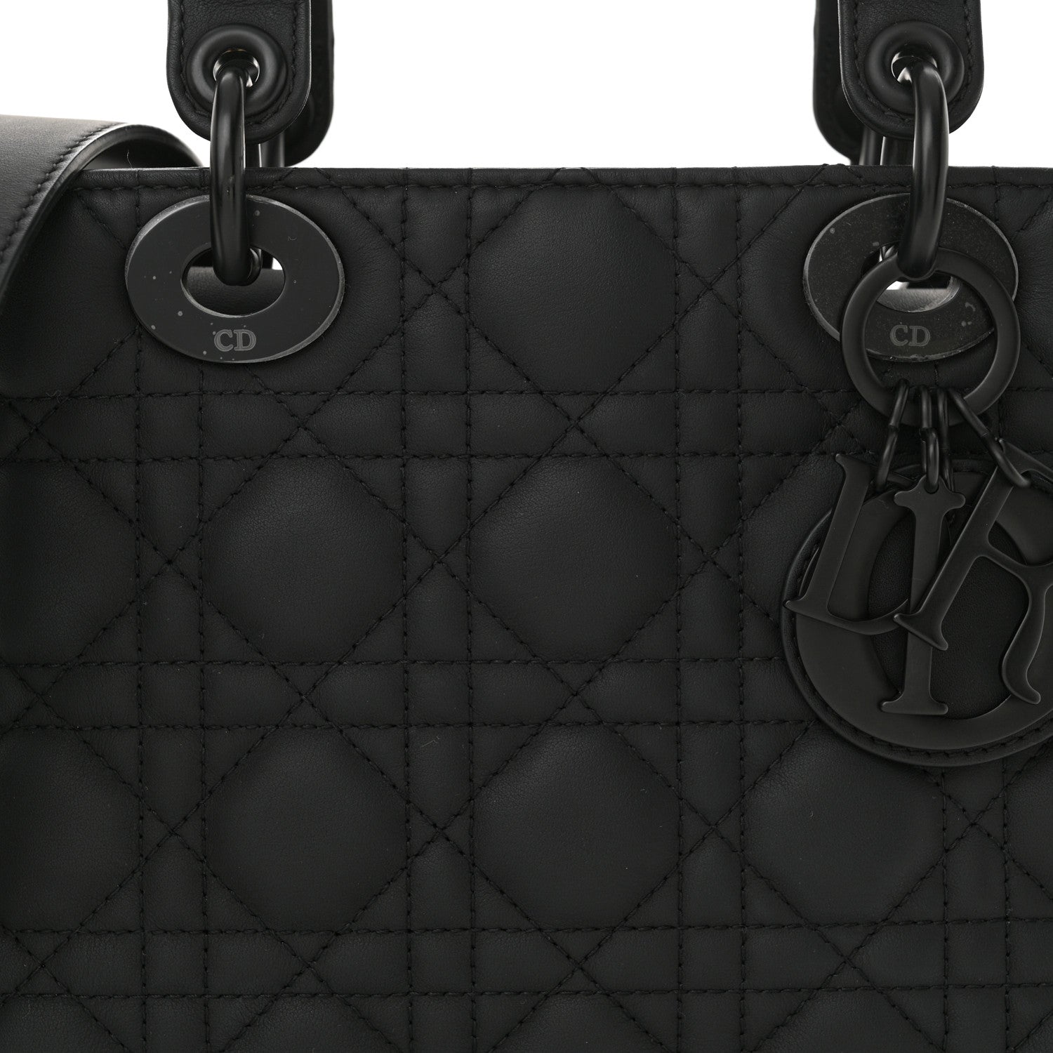 Christian Dior Ultra Matte Calfskin Cannage Small My ABCDior Lady Dior Black 8 of 10