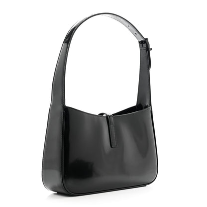 Saint Laurent Patent Le 5 A 7 Monochrome Hobo Black 3 of 10