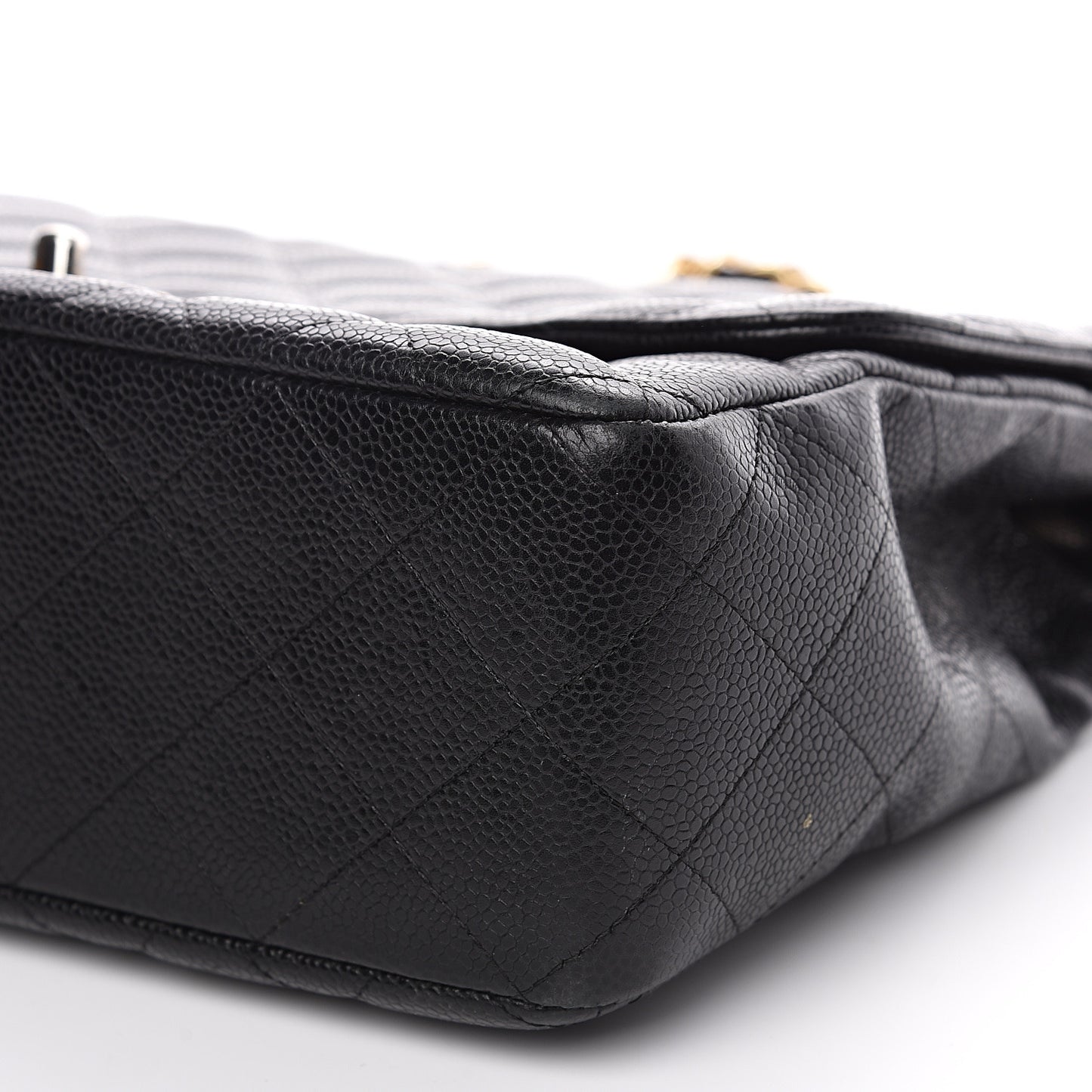 Caviar Quilted Jumbo Single Flap Black