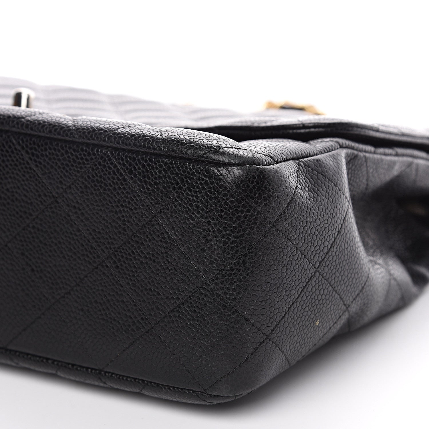 Chanel Caviar Quilted Jumbo Single Flap Black 11 of 15