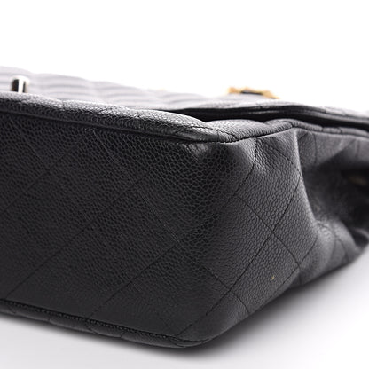Chanel Caviar Quilted Jumbo Single Flap Black 11 of 15