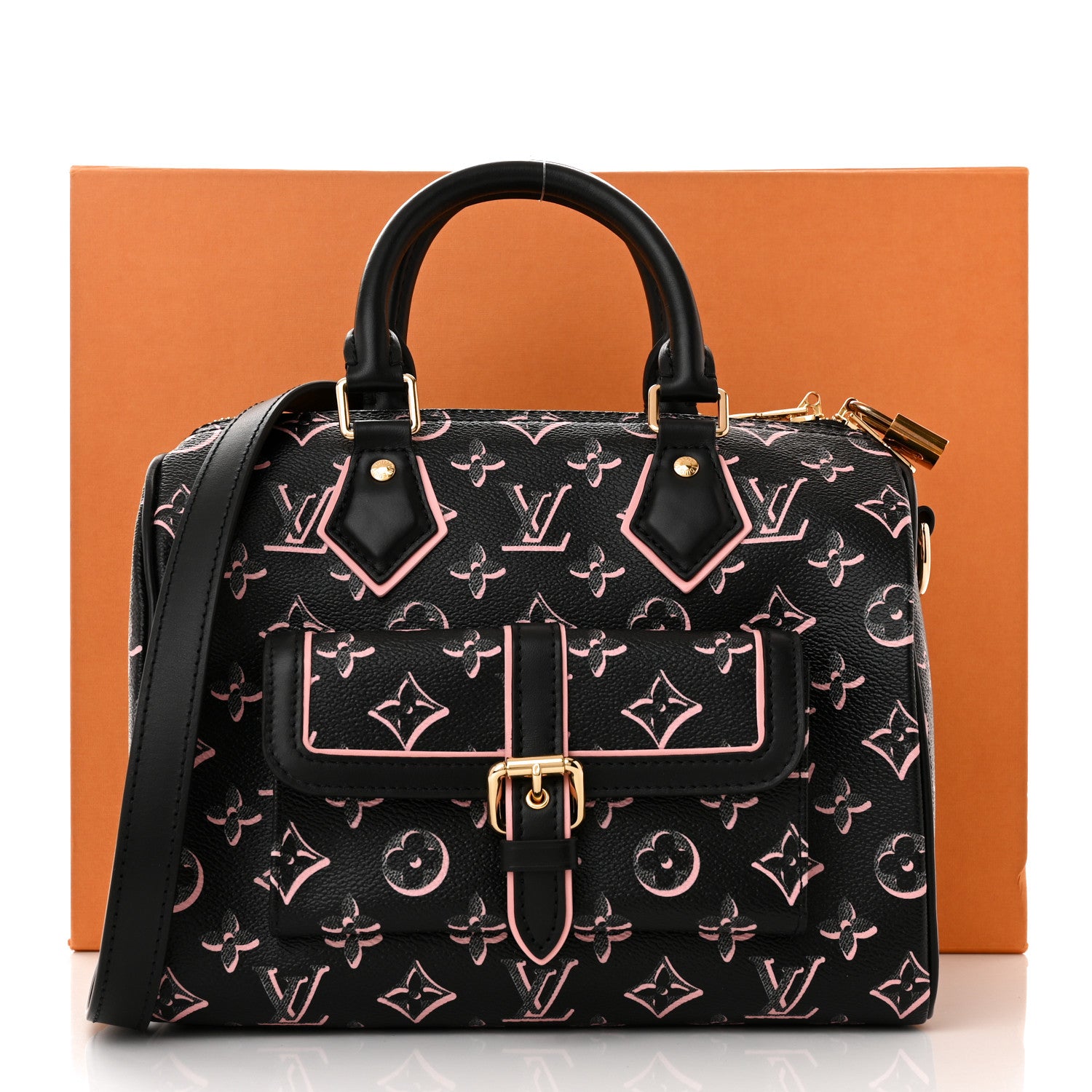 Louis Vuitton Monogram Fall for You Speedy Bandouliere 25 Black 10 of 10