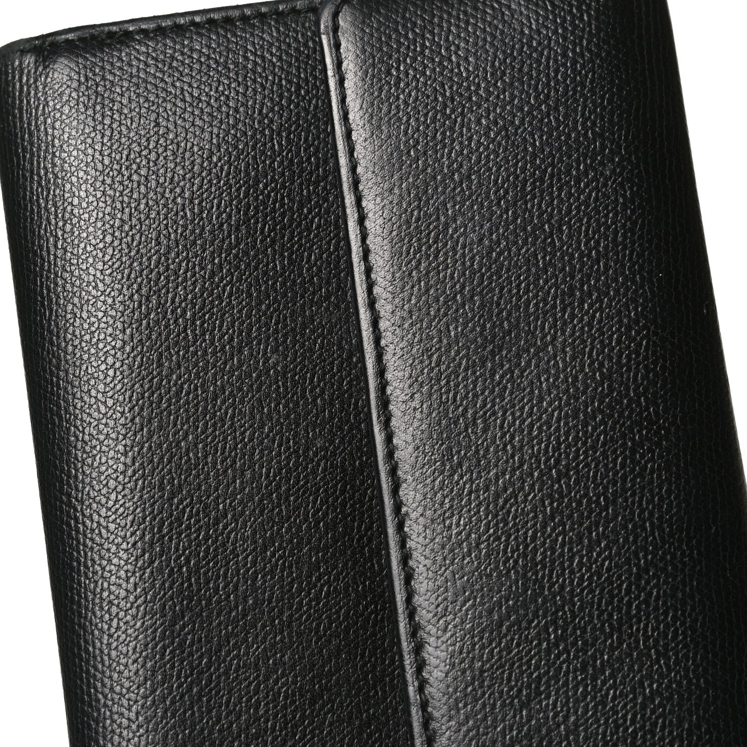 Chanel Grained Calfskin CC Button Long Wallet Black 14 of 14