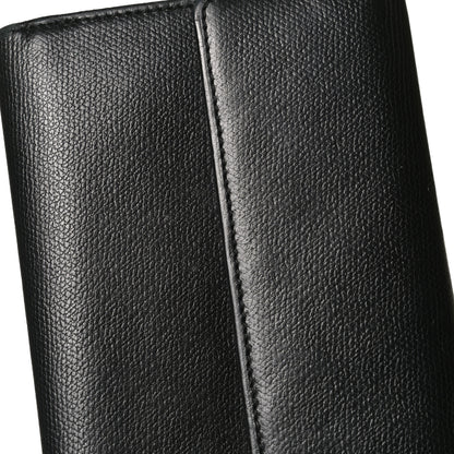 Chanel Grained Calfskin CC Button Long Wallet Black 14 of 14