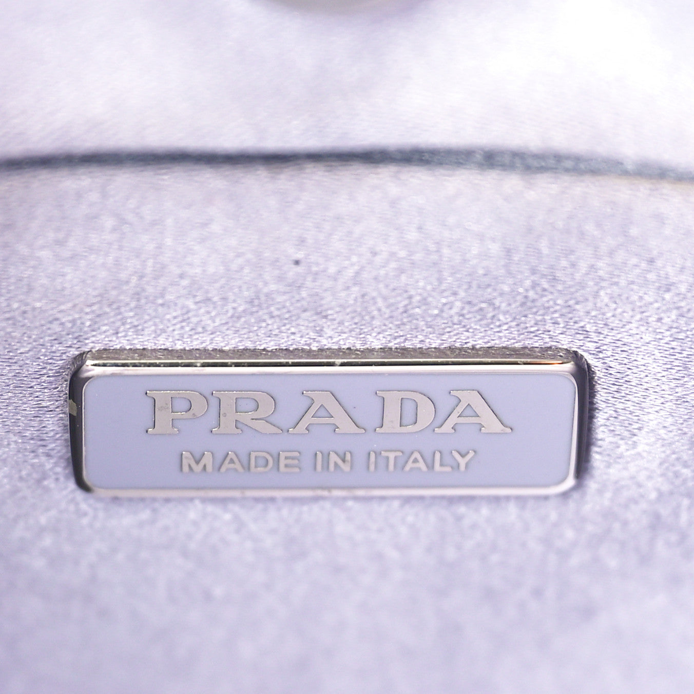 Prada Satin Crystal Cleo Adjustable Strap Shoulder Bag Glicine 6 of 9