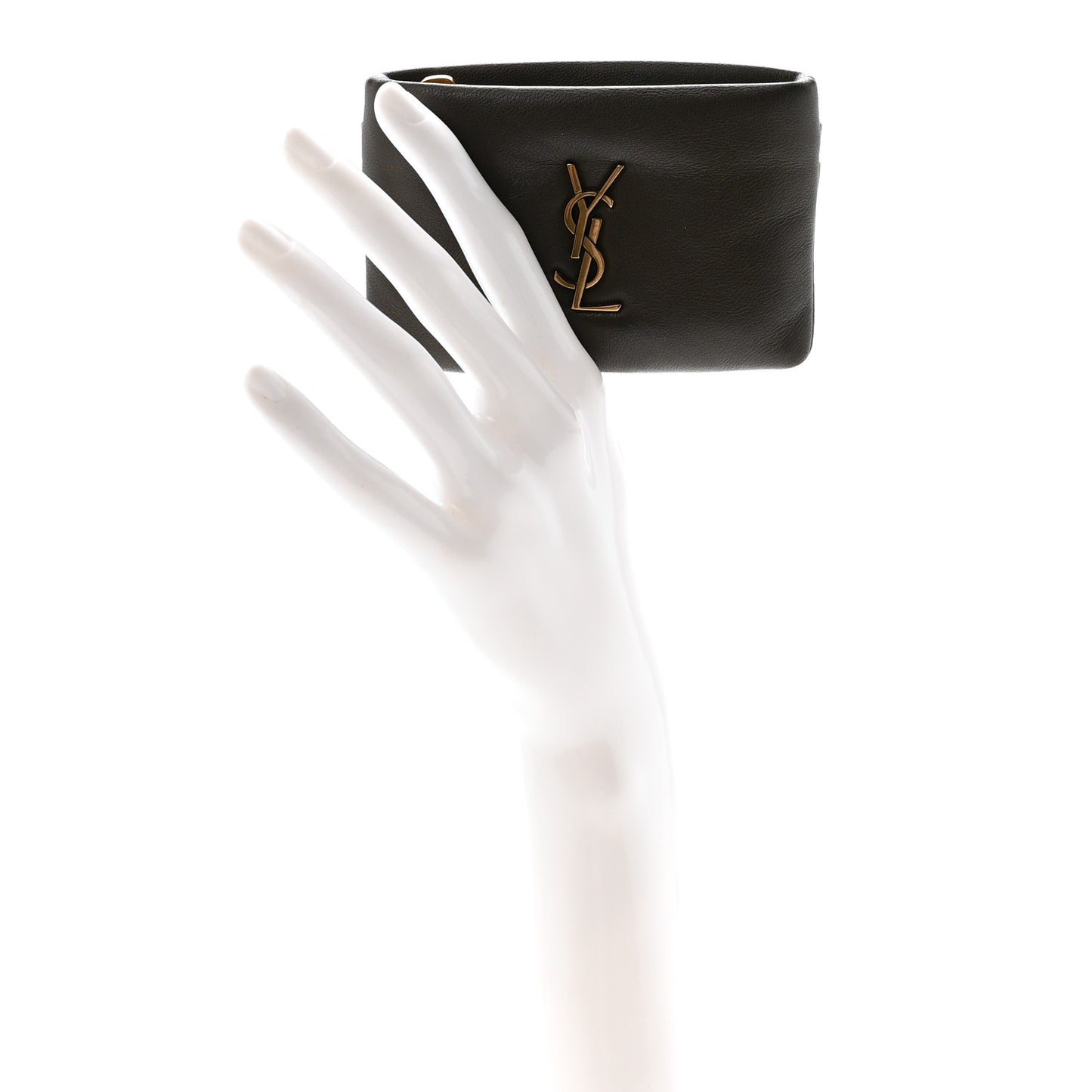 Padded Lambskin Monogram Zip Card Holder Light Musk