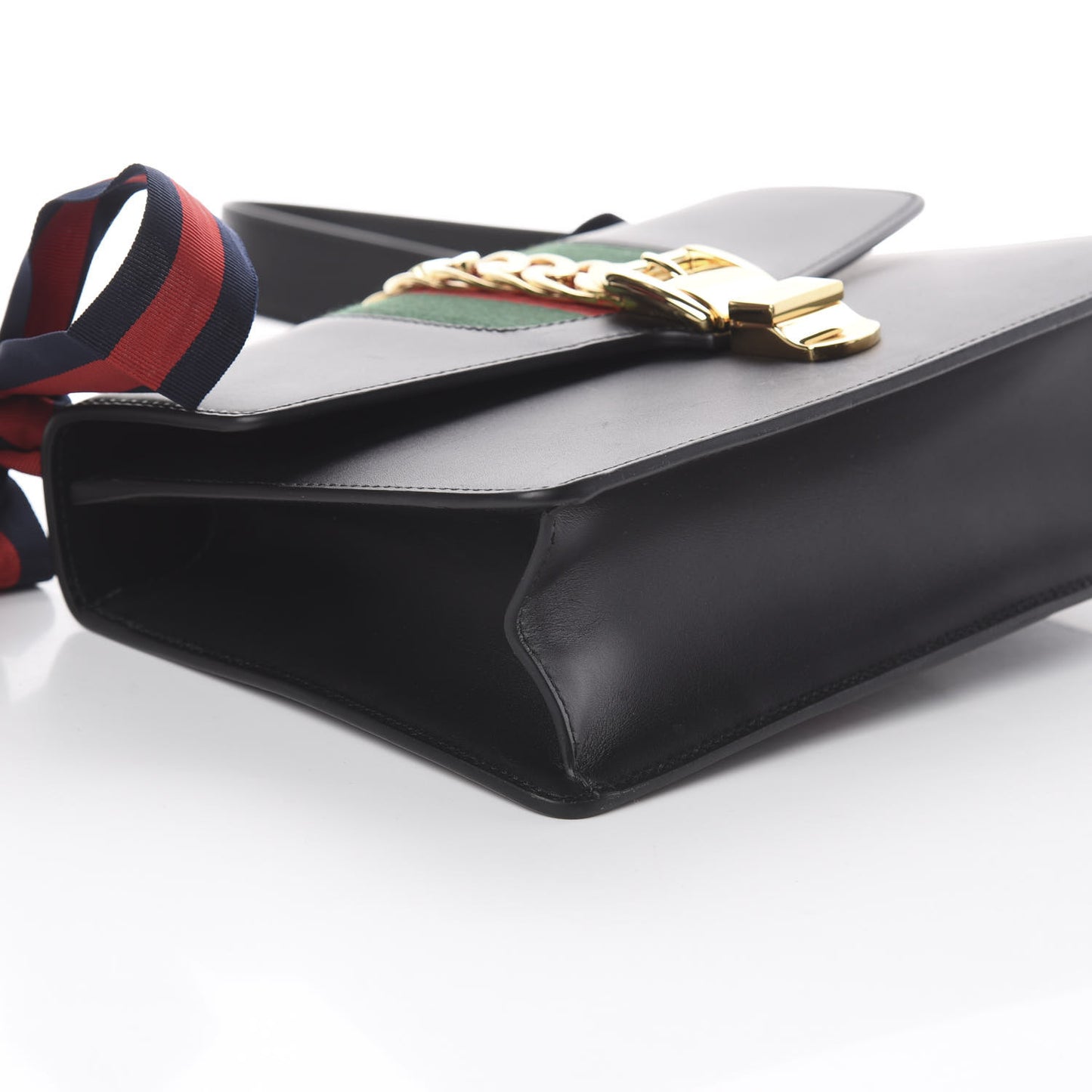 Calfskin Small Sylvie Shoulder Bag Black