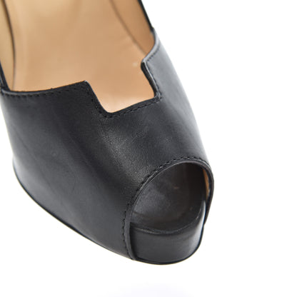 Christian Louboutin Calfskin Pique Prive Cerato 120 Pumps 39 Black 10 of 13
