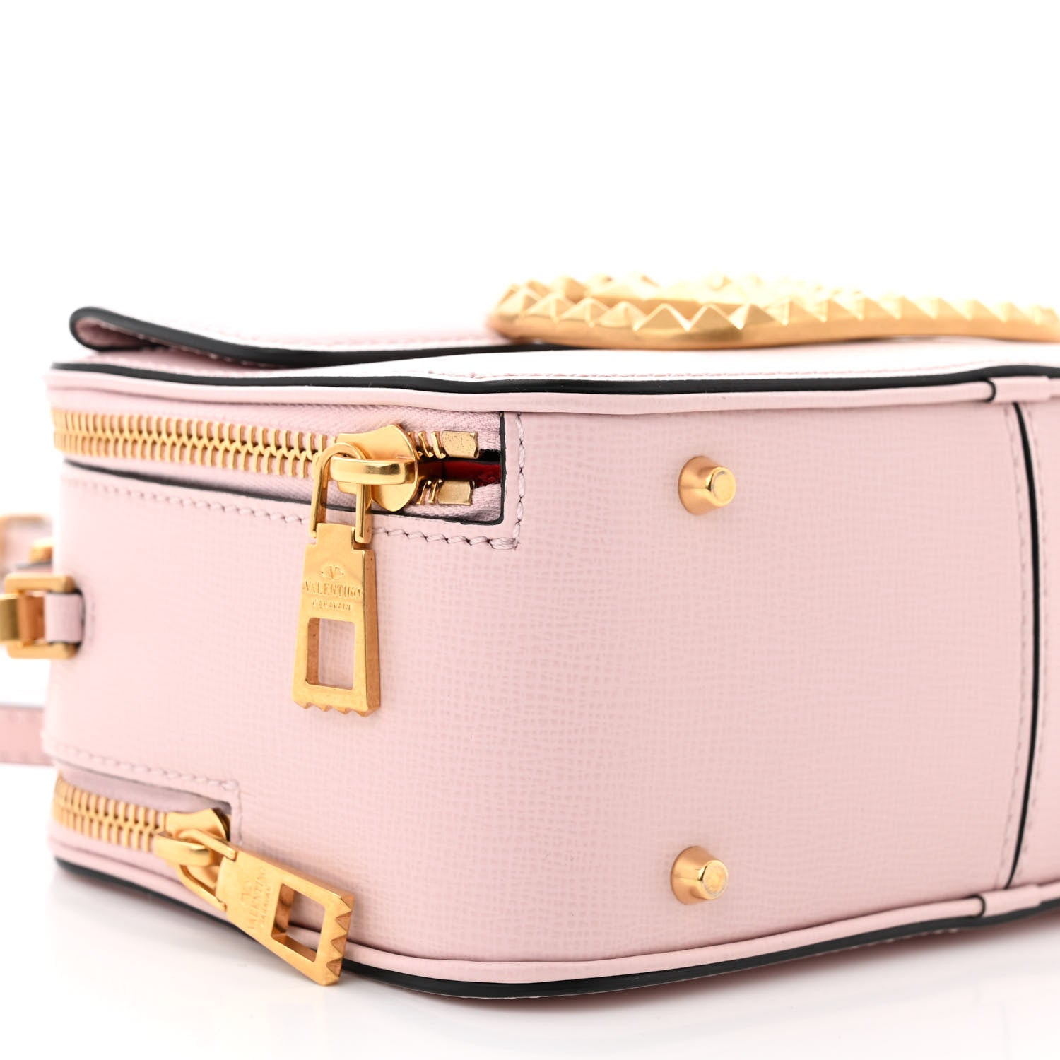 Valentino Garavani Grainy Calfskin Rockstud Alcove Top-Handle Crossbody Bag Rose Quartz 8 of 10
