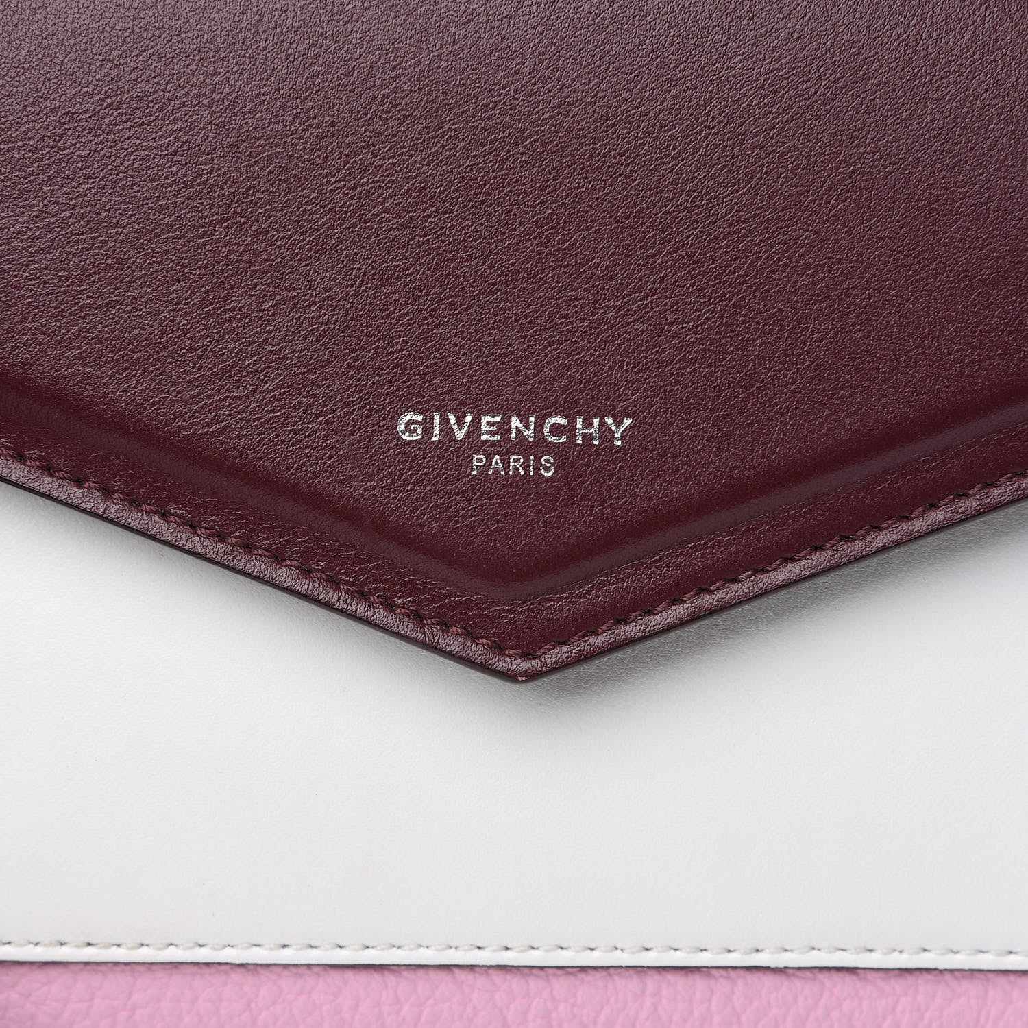 Givenchy Calfskin Duetto Crossbody Bag Burgundy Pink 5 of 7