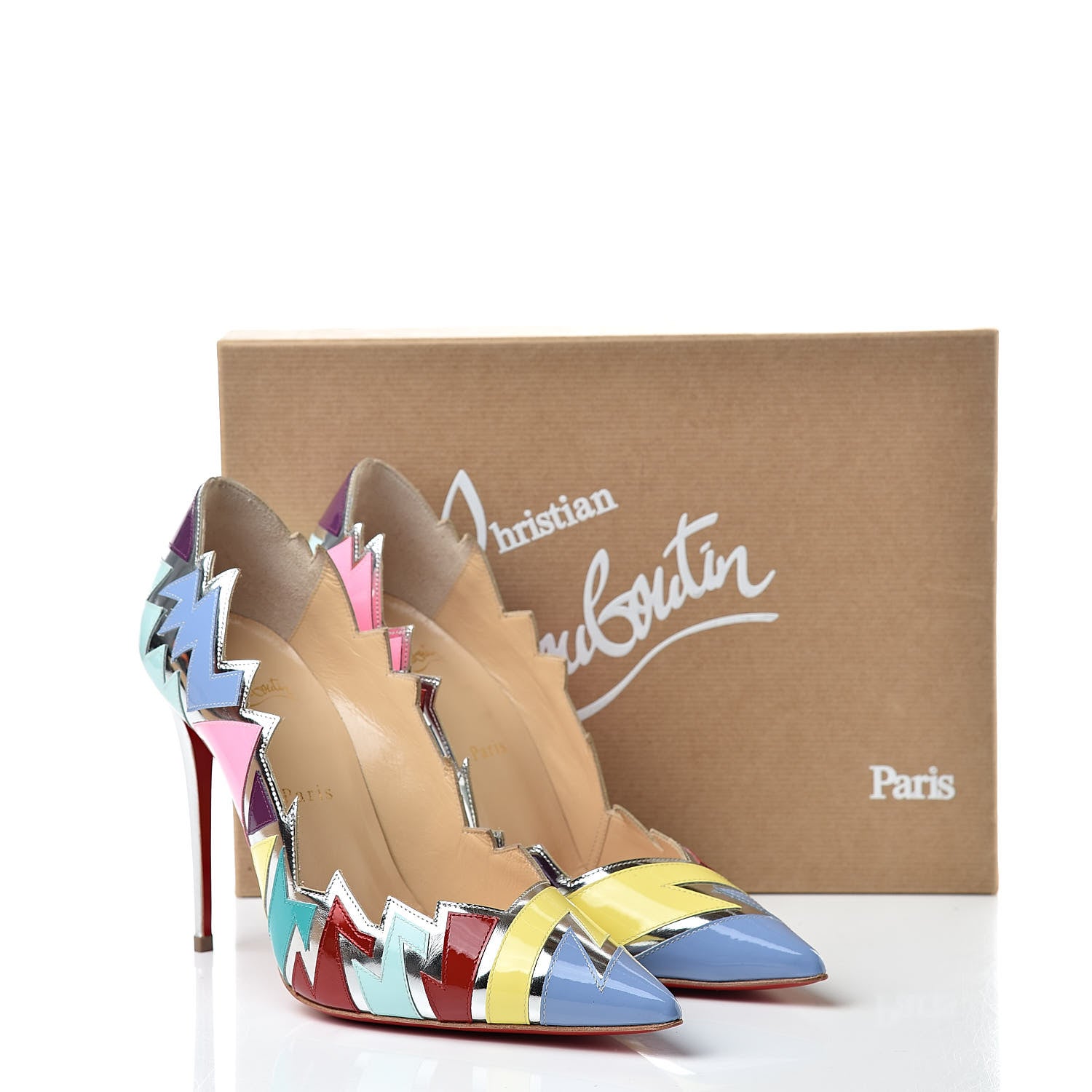 Christian Louboutin Specchio Patent Explotek 100 Pumps 40 Lavender 9 of 9