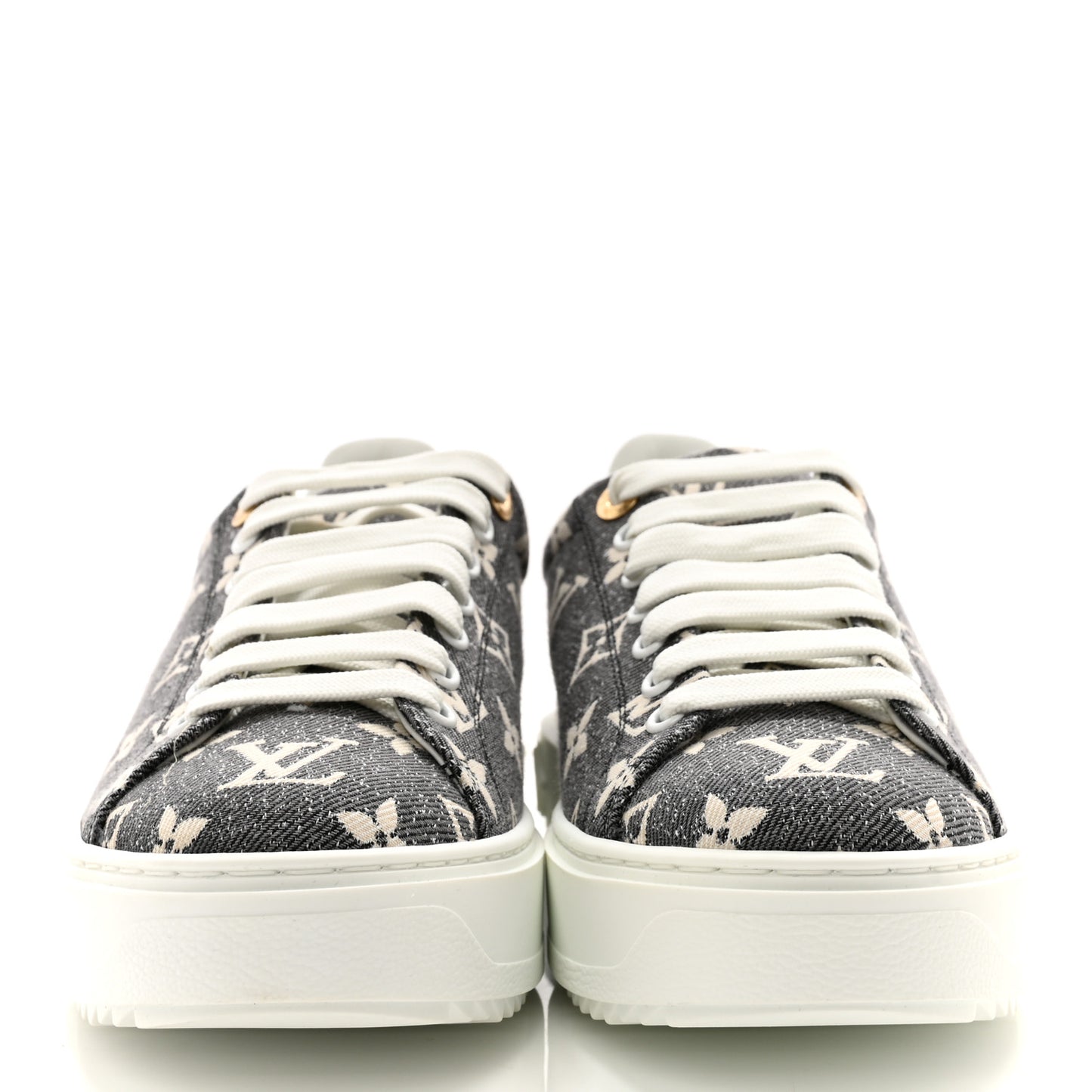 Denim Monogram Time Out Sneakers 38