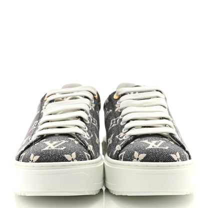 Louis Vuitton Denim Monogram Time Out Sneakers 38 2 of 8
