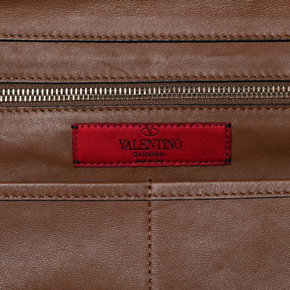 Valentino Garavani Vitello Medium Rockstud Tote Dark Noisette 6 of 21