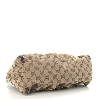 Gucci Monogram Medium D Gold Ring Hobo Dark Brown 4 of 12