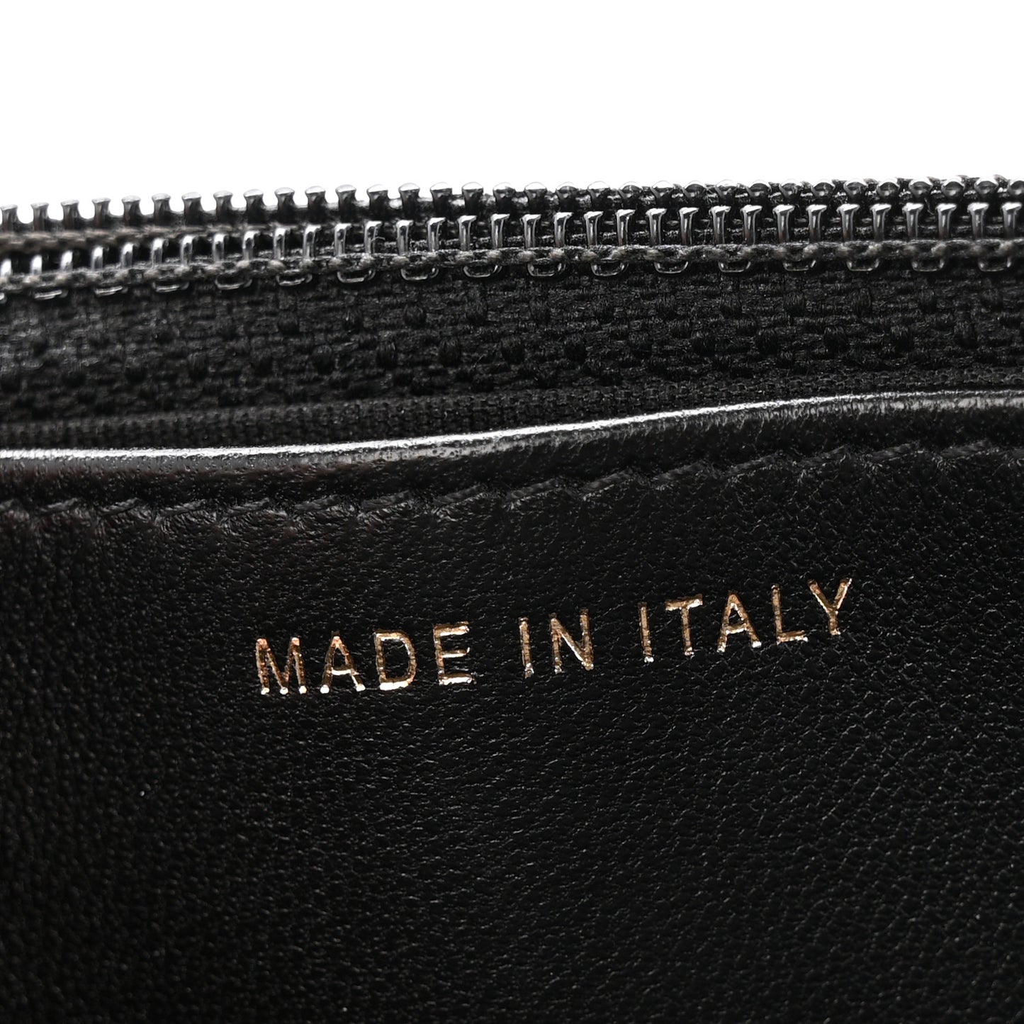 Lambskin Quilted Trendy CC Wallet On Chain WOC Black