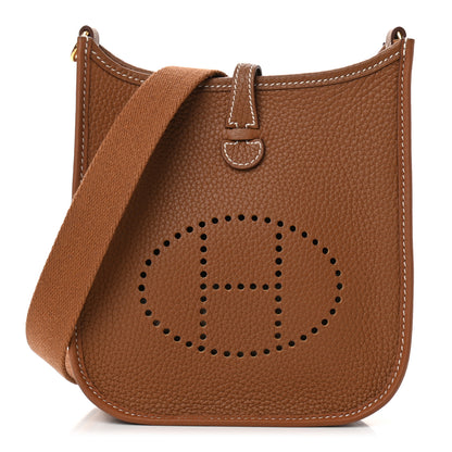 Hermes Taurillon Clemence Evelyne TPM Gold 1 of 11