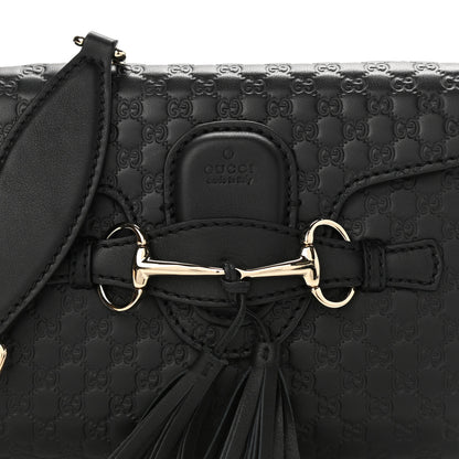 Gucci Microguccissima Mini Emily Shoulder Bag Black 8 of 11