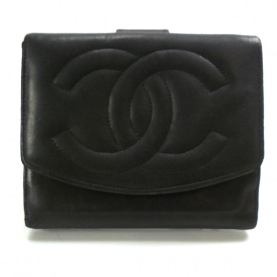 Chanel Lambskin Bi-Fold Wallet Black 1 of 11