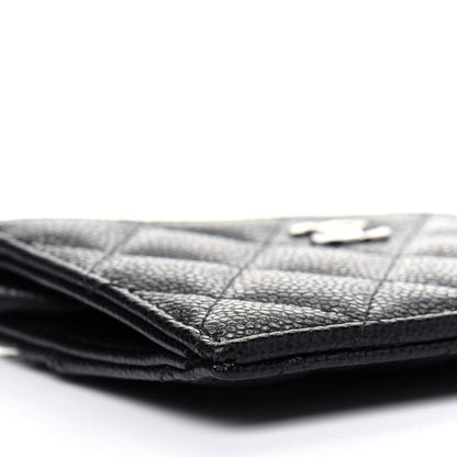 Chanel Caviar Quilted CC Zip Card Holder Black 15 of 22
