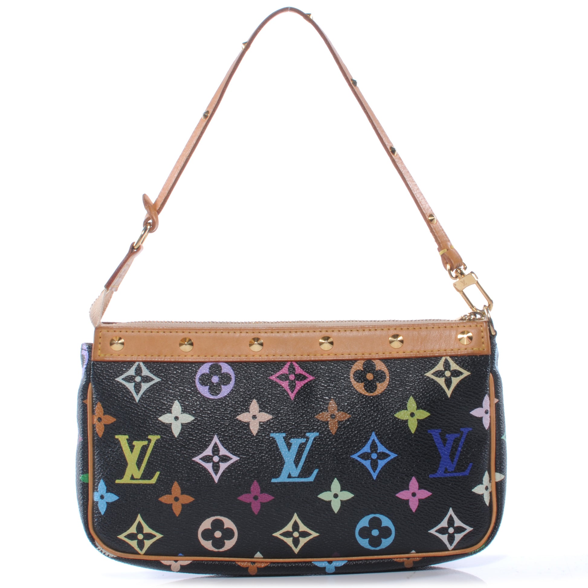 Louis Vuitton Monogram Multicolor Pochette Accessories Black 1 of 6