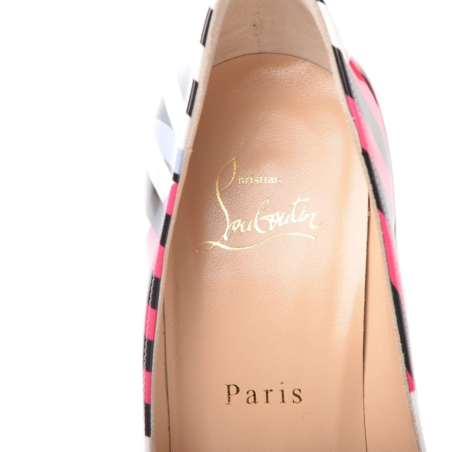 Patent Cinestripes Pigalle Follies 100 Pumps 38 Multi