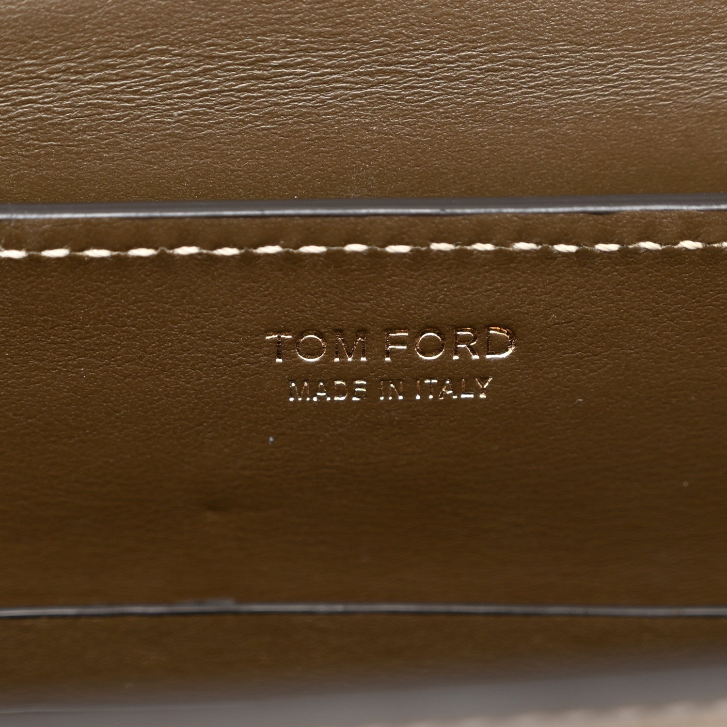 Tom Ford Smooth Calfskin Padlock Saddle Crossbody Bag Green 6 of 11