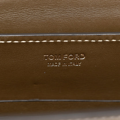 Tom Ford Smooth Calfskin Padlock Saddle Crossbody Bag Green 6 of 11