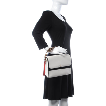 Christian Louboutin Calfskin Broken Glass Loubiblues Disikroul Satchel Latte Bronze 3 of 11