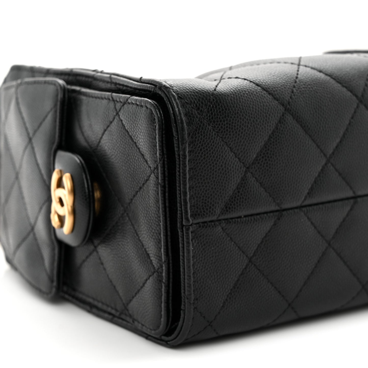 Caviar Quilted Mini Chanel 25 Handbag Black