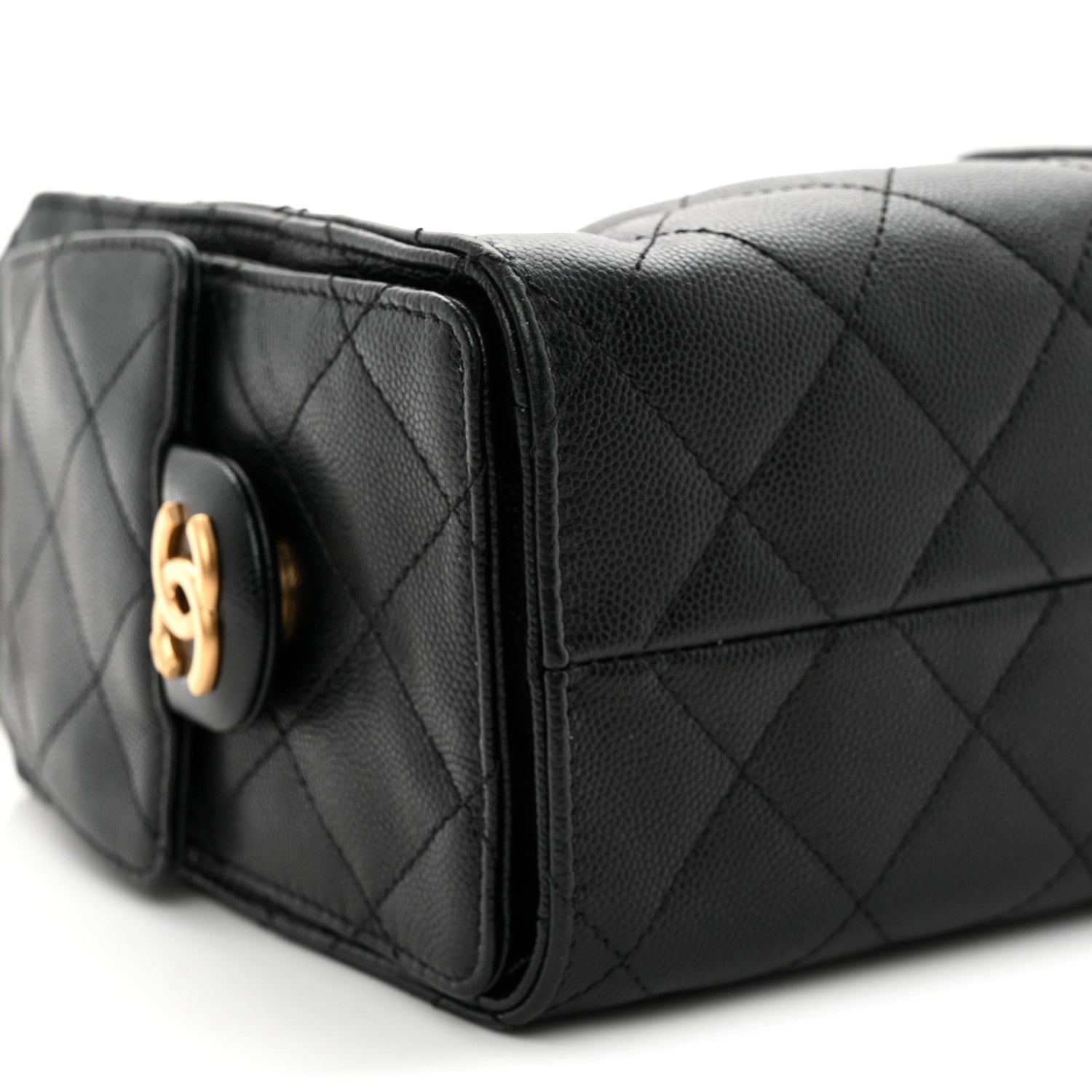 Chanel Caviar Quilted Mini Chanel 25 Handbag Black 9 of 12