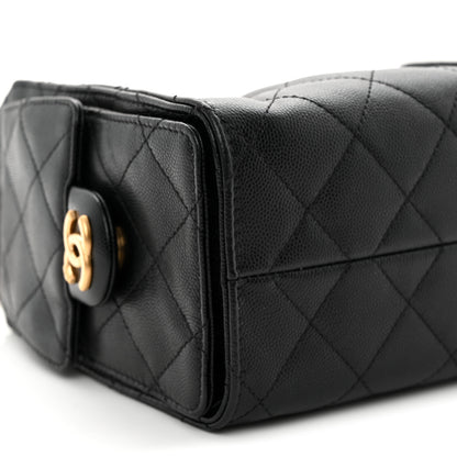 Chanel Caviar Quilted Mini Chanel 25 Handbag Black 9 of 12