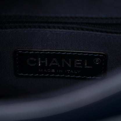 Chanel Tweed Calfskin Small Gabrielle Hobo Blue 6 of 10