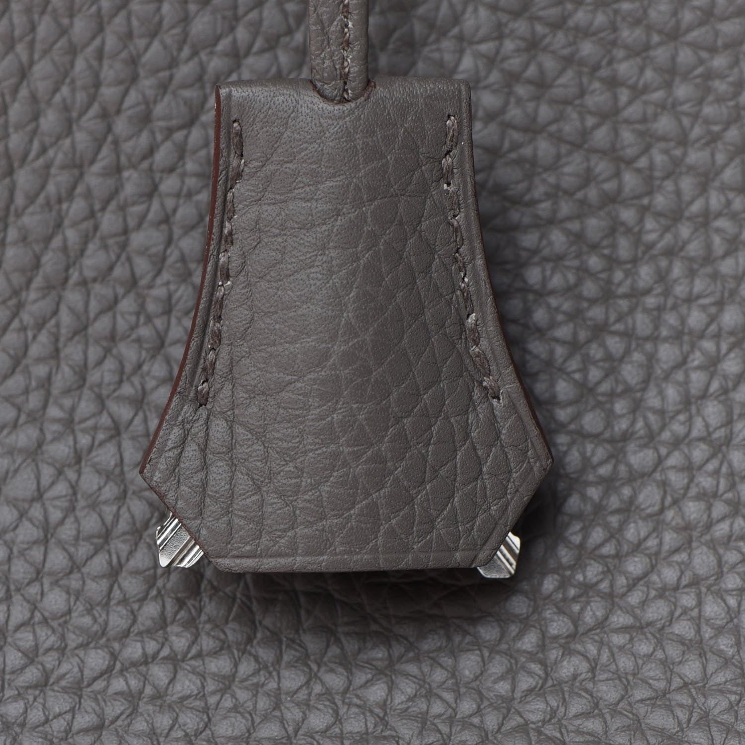 Hermes Taurillon Clemence Birkin 35 Etain 31 of 34