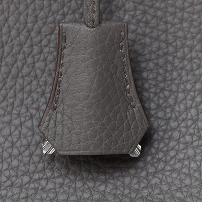 Hermes Taurillon Clemence Birkin 35 Etain 31 of 34
