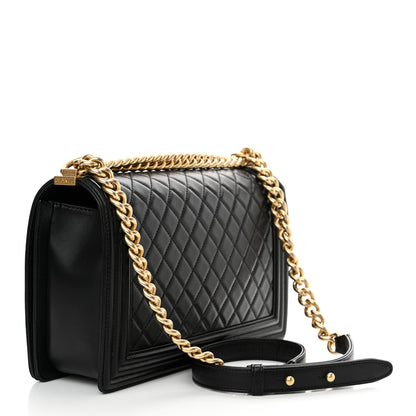 Chanel Lambskin Quilted New Medium Boy Flap Black 3 of 10