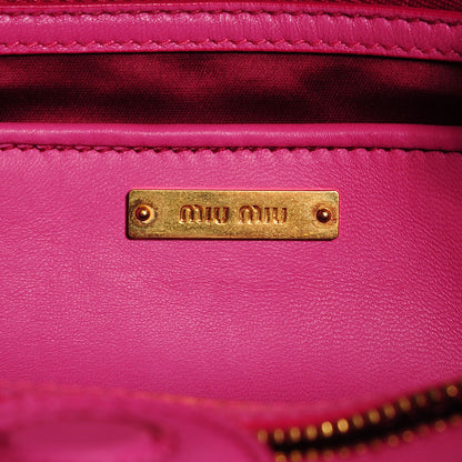 Miu Miu Nappa Matelasse Tote Fuxia 14 of 16