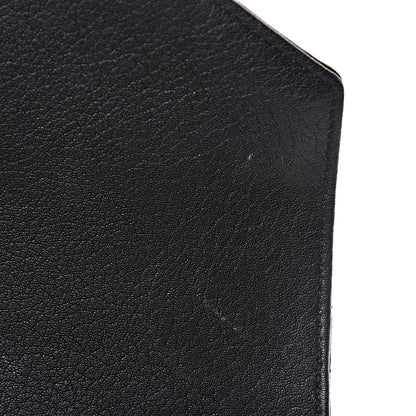 Saint Laurent Sheepskin Matelasse Chevron Monogram Medium College Bag Black 8 of 11