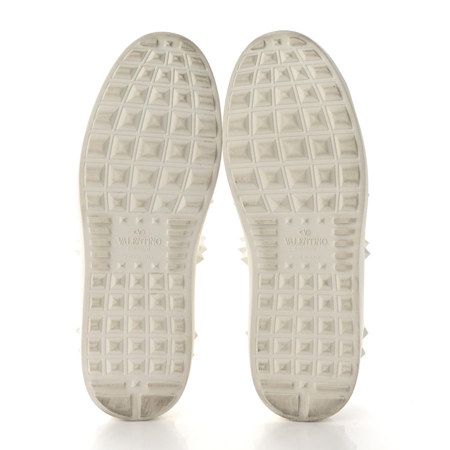 Valentino Garavani Calfskin Rockstud Untitled Open Sneakers 37 White 5 of 8